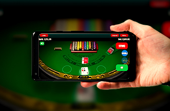 Blackjack on the go playing mobile at large